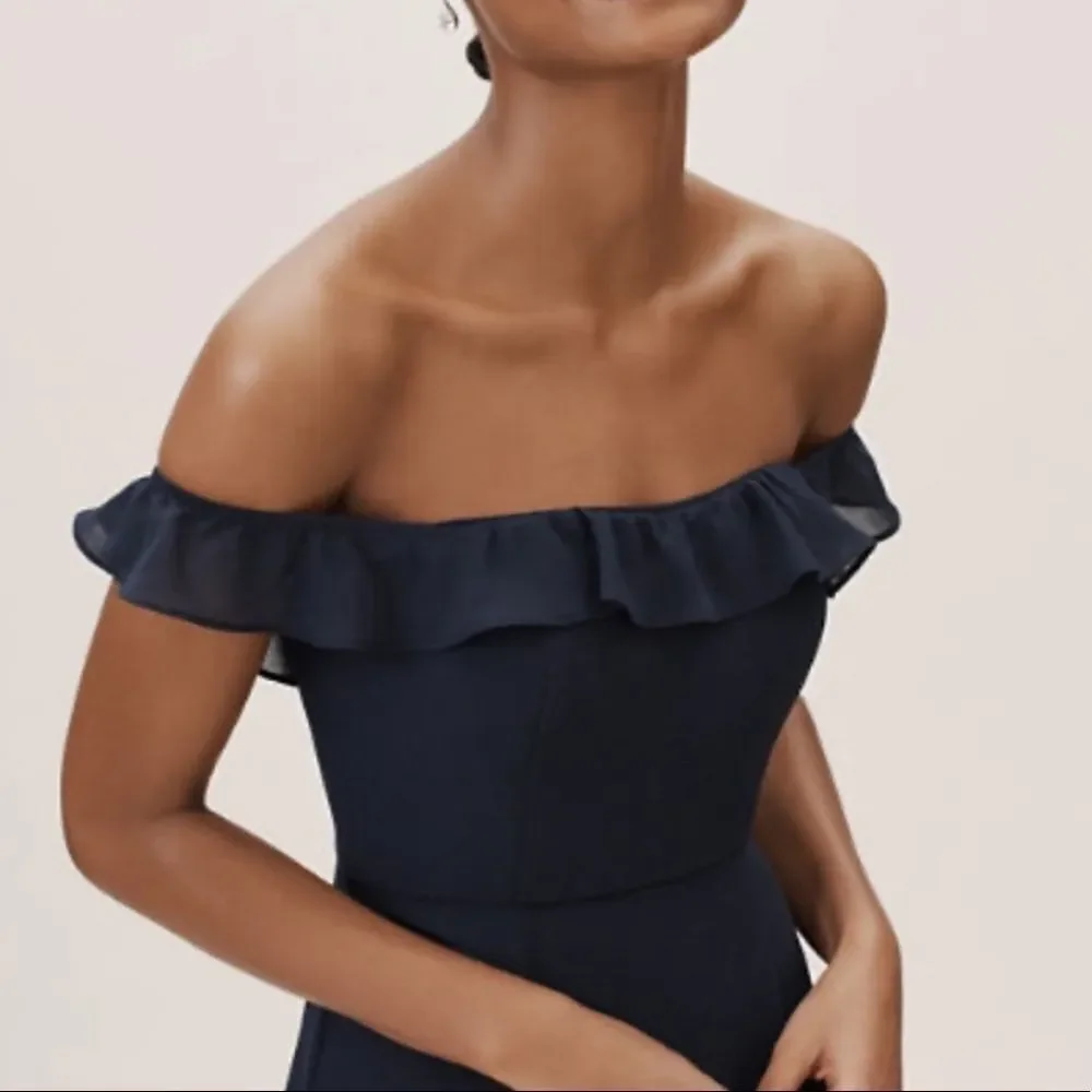 NWT BHLDN MACAU WHIPPED NAVY BLUE DRESS SIZE 0